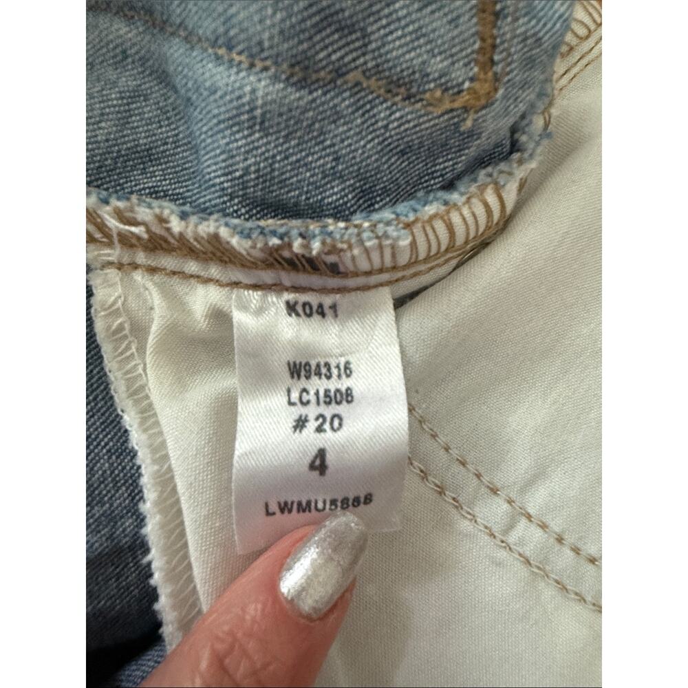 Vintage 90s/Y2K Liz Claiborne Blue Jean Baby Classic Preppy Denim Midi Skirt - Picture 4 of 4